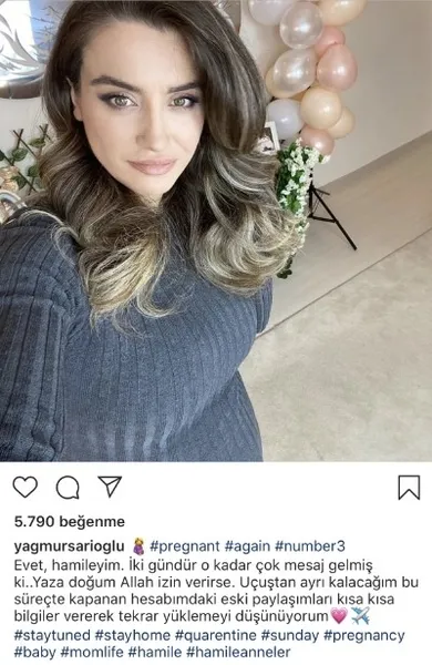 Sabri Sarıoğlu'nun eşi Yağmur Sarıoğlu müjdeyi verdi! 3.çocuk yolda-1