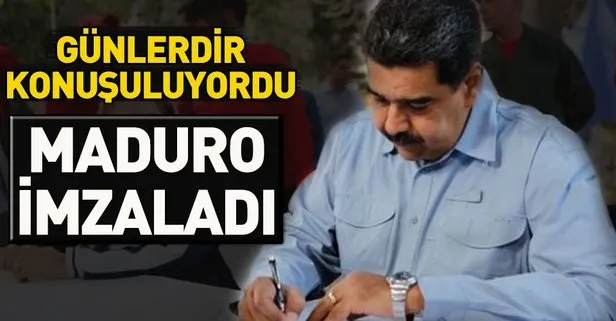 Maduro ABD halkının imza atmasını istediği bildiriyi yayınladı