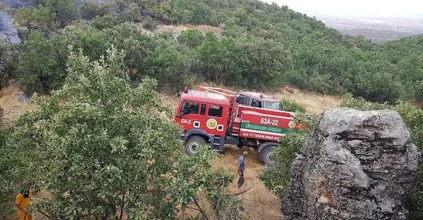 Son dakika: Diyarbakır Lice'deki örtü yangını söndürüldü ...