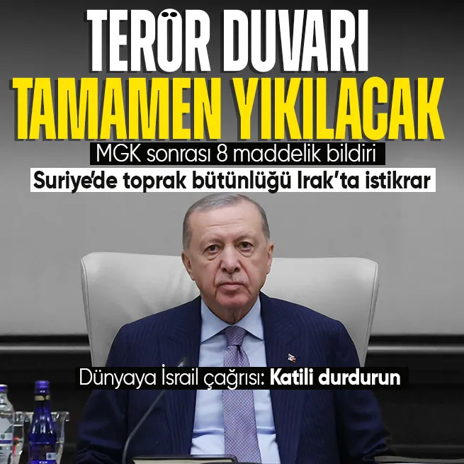 Son dakika! Başkan Erdoğan’ın liderliğindeki MGK sonrası 8 maddelik bildiri yayımlandı!