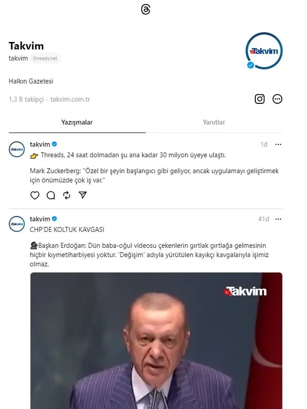 Mark Zuckerberg'in yönetimindeki Meta'nın Twitter'a rakip sosyal medya platformu Threads kullanıma açıldı-6