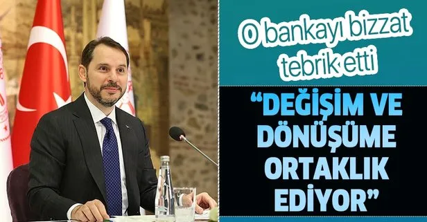 Hazine ve Maliye Bankanı Berat Albayrak’tan Vakıfbank’a tebrik mesajı: Türkiye’nin değişim ve dönüşümüne ortaklık ediyor