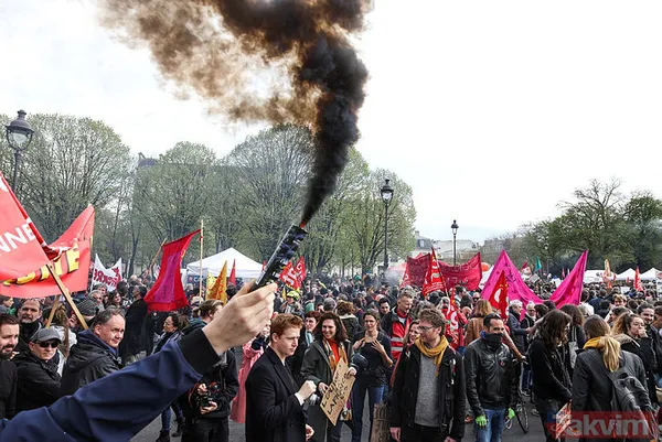 Fransa'da tansiyon yüksek: Sokaklar yine karıştı | Polisler de gösterilere katıldı: Mahkemeler devrede! - 1