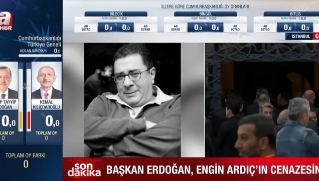 Başkan Erdoğan Engin Ardıç'ın cenazesinde!