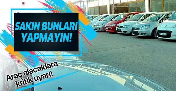 ikinci el otomobil alacaklar dikkat