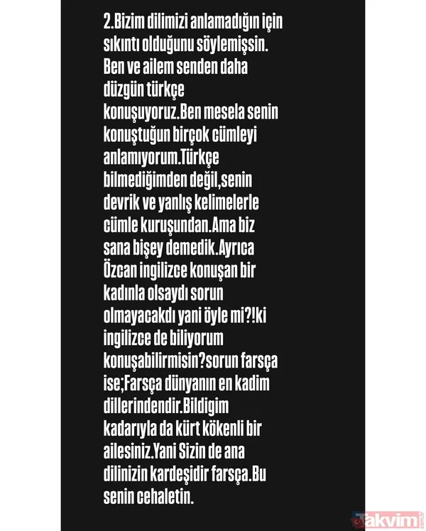 Kavga büyüyor! Özcan Deniz'in eşi Samar Dadgar'dan sert tepki: "Bana ettiğin ahlaksızca tehditleri anlatayım ister misin?" - 5