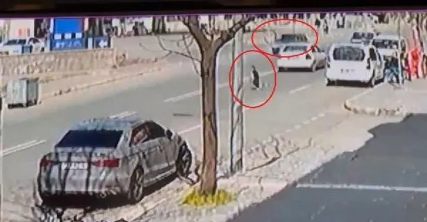 Batman’da otomobilin çocuğa çarptığı kaza anı kamerada