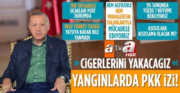 Son dakika: Başkan Erdoğan A Haber ve ATV ortak yayınında gündeme ilişkin önemli mesajlar