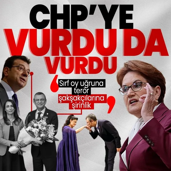 İYİ Parti Genel Başkanı Meral Akşenerden CHPye DEMli vuruş: Sırf oy uğruna terör şakşakçılarına şirinlik!