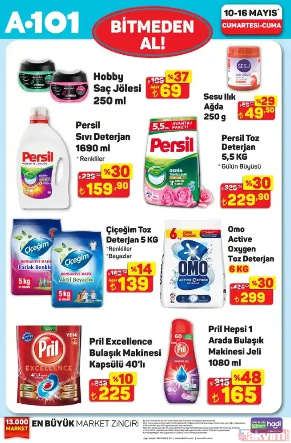 Deterjanda görülmemiş ucuzluk! A101 15 Mayıs 2025 kataloğunda indirim yağmuru - 5