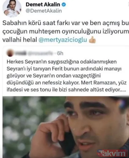 Demet Akalın övmeye doyamıyor "Senden sonra daha gelmez..." Daha önce de Mert Yazıcıoğlu'nu Mert Ramazan Demir uğruna harcamıştı - 3