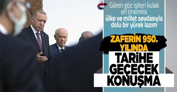 Son dakika: Başkan Erdoğan’dan Malazgirt Zaferi’nin 950’nci yıldönümünde önemli açıklamalar