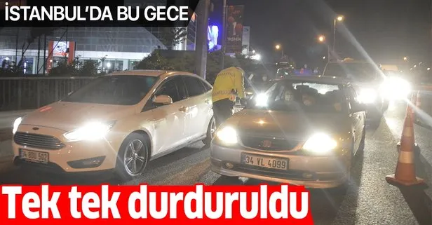 Son dakika: Sokağa çıkma kısıtlamasının ilk gecesinde polis ekiplerinden E-5’te trafik uygulaması: Kurallar uymayanlara ceza kesildi