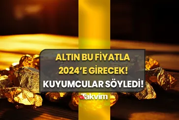 Altın bu fiyatla 2024’e girecek: Kuyumcular bunu sadece özel müşterilerine söylüyor! 22 ayar ve 8, 0.5 gram altın kaç para?
