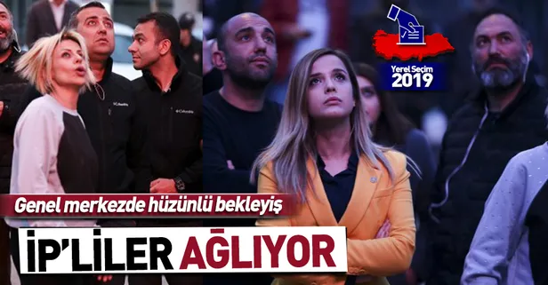 İP Genel Merkezi'nde hüzünlü bekleyiş