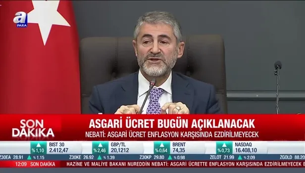 16 Aralık 2021 Asgari Ücret ne kadar oldu? ''Bugün açıklanıyor'' | A Haber - A Para canlı yayın 2022 ASGARİ ÜCRET açıklaması izle!