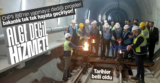 Ulaştırma Bakanlığı yapıyor CHP'li İBB bakıyor! İstanbul'u geleceğe taşıyacak mega projeler