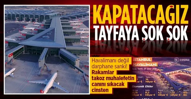 Takoz siyasetine en güzel cevap! İstanbul Havalimanı’ndan ekonomiye 117 milyar avroluk katkı