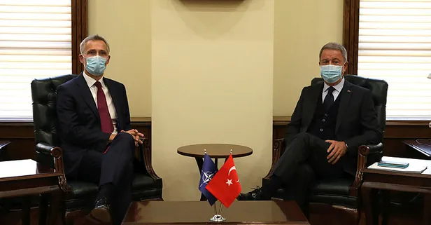 Milli Savunma Bakanı Hulusi Akar NATO Genel Sekreteri Stoltenberg ile görüştü