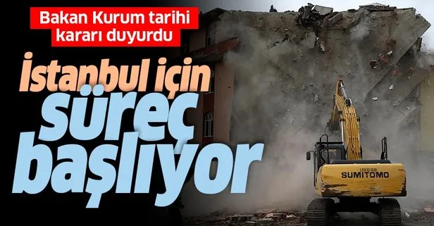 Son dakika: Bakan Kurum’dan İstanbul’da kentsel dönüşüm çalışmalarıyla ilgili flaş açıklama