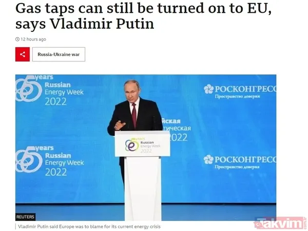 Putin'in doğal gazda Türkiye formülü dünya basınında! - 12