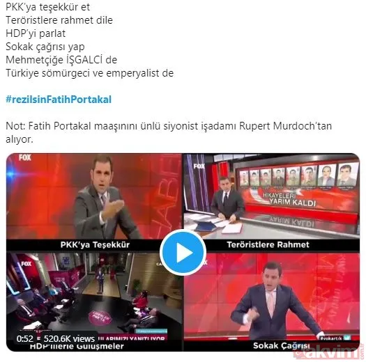 ABD beslemesi Fatih Portakal'a tepkiler büyüyor! #rezilsinFatihPortakal - 11