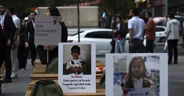 81 ilde eş zamanlı etkinlik: Gazze’de öldürülen çocuklar anıldı