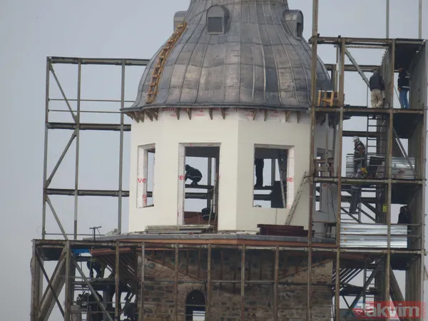 Lego değil gerçek! Kız Kulesi'nde kubbe ortaya çıktı - 5