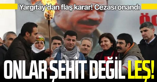 Yargıtay flaş karar! Teröristlere "şehitler" diyen Selahattin Demirtaş'a verilen cezayı onadı!-1