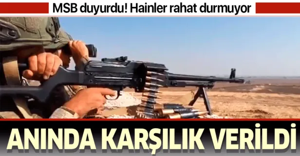 MSB duyurdu: PKK/YPG’nin taciz saldırılarına gerekli karşılık verilmiştir