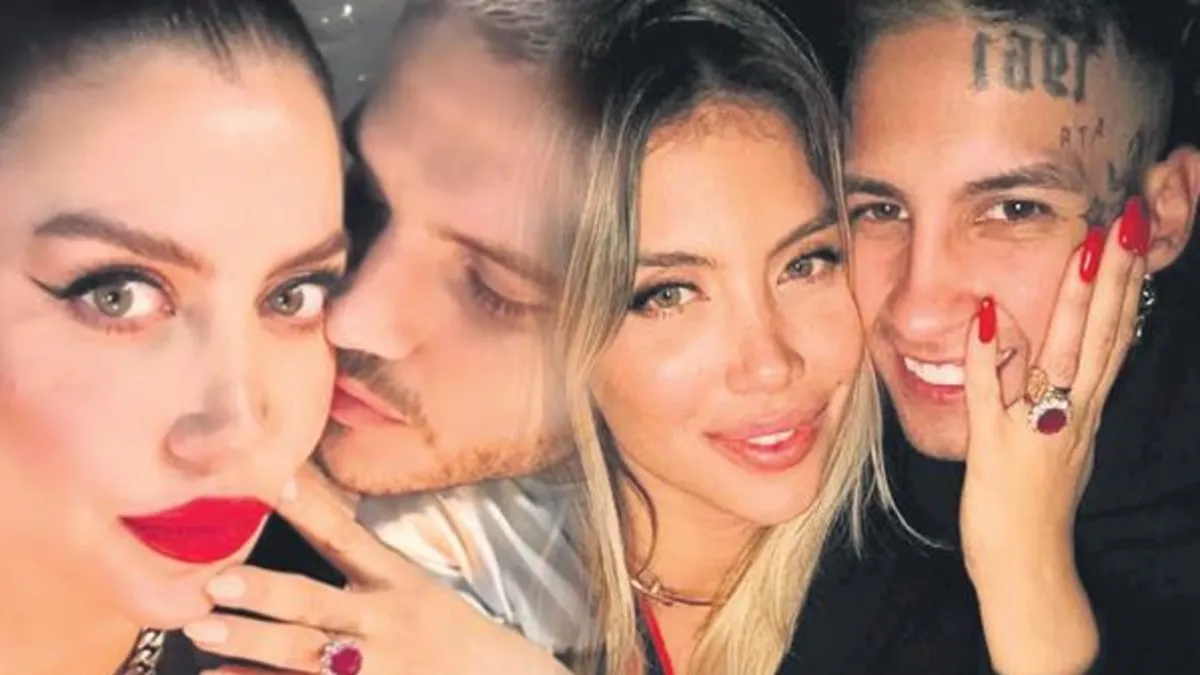 Wanda Nara Icardi'nin aldığı yüzüğü rapçi sevgilisi L-Gante'nin yanında taktı!