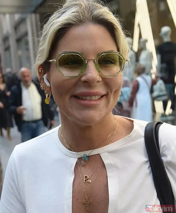 30 kilo veren Şükran Ovalı pembe mayosuyla plajda sere serpe! 38'lik Şükran eşi Caner Erkin ve kızı Mihran Ela ile paylaştı - 15