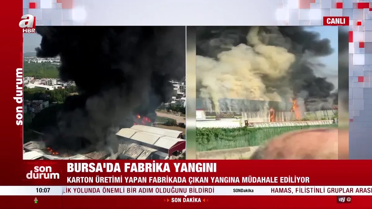 SON DAKİKA HABER: Bursa Yıldırım'da Yangın!