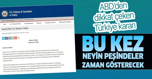 ABD'de yine bir şeyler peşinde! Vize işlemlerini durdurdu