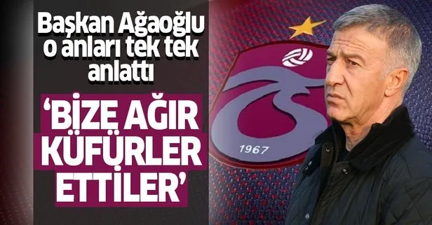 Trabzonspor Başkanı Ahmet Ağaoğlu açıklamalarda bulundu: Bize karşı ciddi tahrik vardı