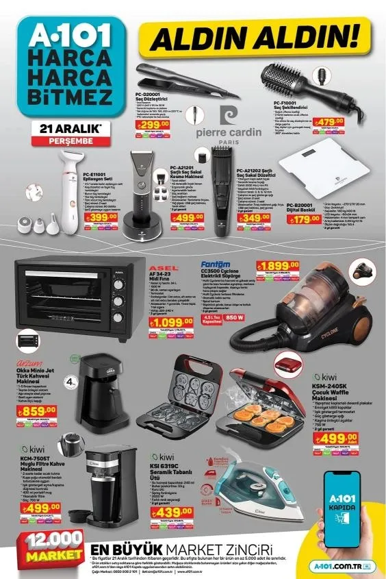 1702793195998.jpg Çam ağacı 159 TL, dondurulmuş bütün hindi 139 TL, konfeti + kar spreyi 29 TL, tombala, mum... A101 21 Aralık yılbaşı kataloğu yayımlandı!-7