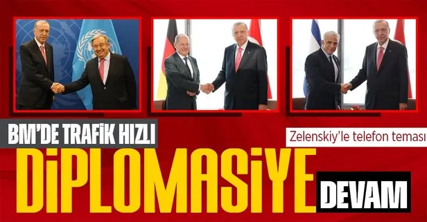 Başkan Erdoğan’dan diplomasi trafiği! Vladimir Zelenskiy, Almanya Başbakanı Scholz, İsrail Başbakanı Yair Lapid...