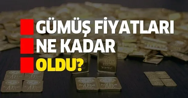 Gümüş fiyatları ne kadar oldu? 6 Ağustos gümüş alış satış fiyatları kaç TL oldu?