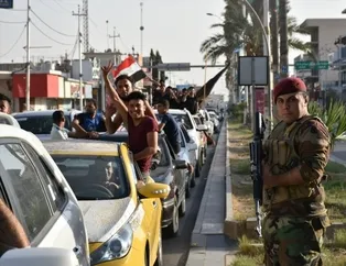 Kerkük'te halk sokağa döküldü