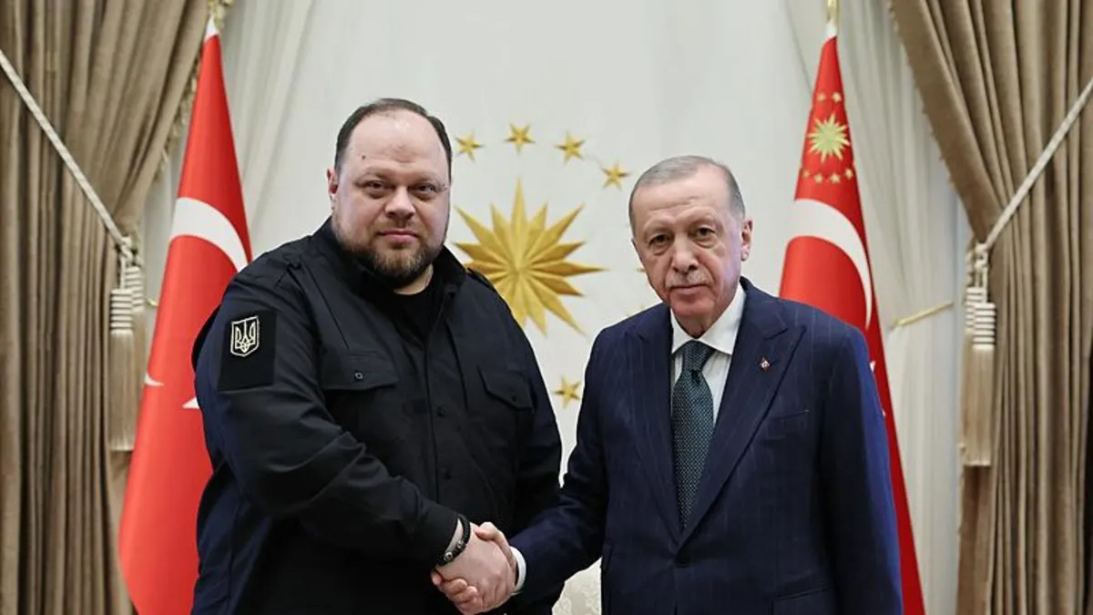 Başkan Erdoğan Ukrayna Meclis Başkanı Ruslan Stefanchuk'u kabul etti