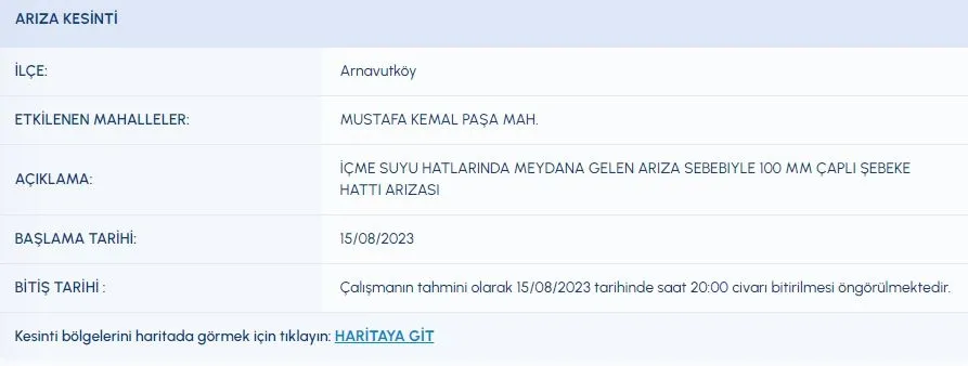 İSKİ duyurdu: 8 ilçede su kesintisi yaşanacak! - 5