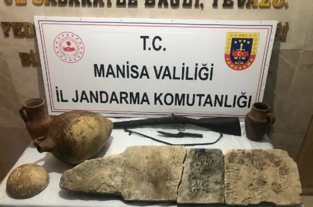 Manisa'da 'tarihi eser' operasyonu: Çok sayıda ele geçirildi