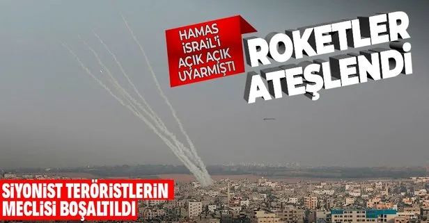 Son dakika: Hamas, İsrail’e ültimatom vermişti! Gazze Şeridi’nden Batı Kudüs ve Beyt Şems kentine 6 roket atıldı