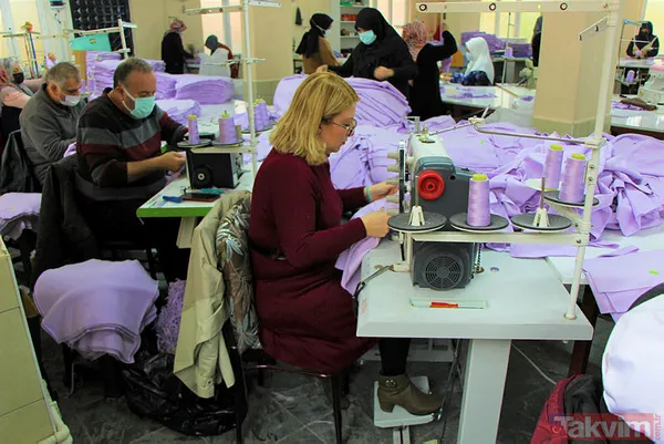 Amasya’da düğün salonu tekstil atölyesi oldu: Şalvar dikiyordu, şimdi 150 kişiye istihdam planı kuruyor - 3