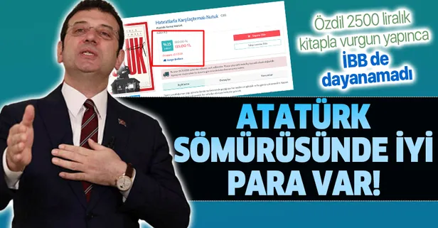 CHP zihniyeti Atatürk tüccarlığına devam ediyor! İBB 135 liradan Nutuk satmaya başladı
