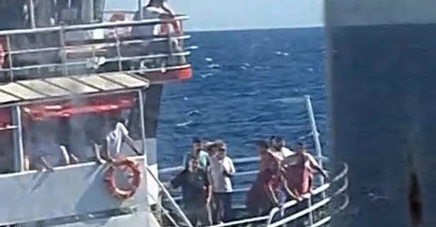 Marmara Adası açıklarında feribotta yangın paniği