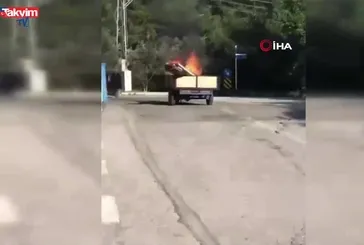 Bodrum’da motosiklet alev topuna döndü