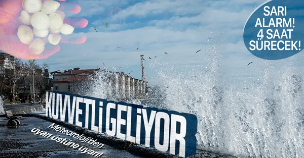 Son dakika: Meteoroloji'den sarı alarm! Dolu yağışı başladı! Buralarda yaşayanlar dikkat! 4 saat sürecek!-1