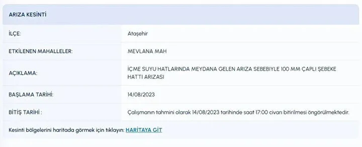 Hazırlık yapın diyerek saat verip uyardılar! 24 saat boyunca sürecek! Fatih, Esenler, Sultanbeyli, Başakşehir... - 6