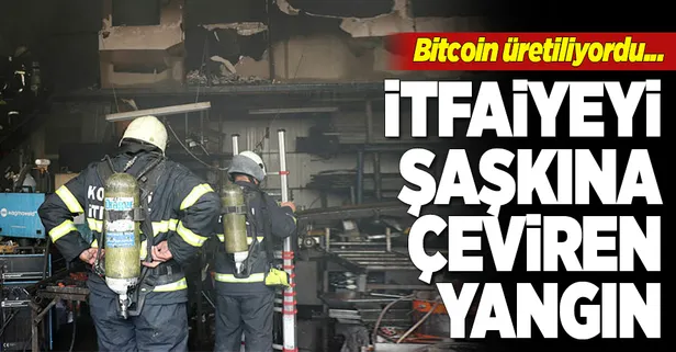 Kocaeli'de Bitcoin yangını